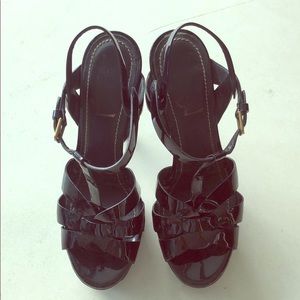 Yves Saint Laurent Black Platforms